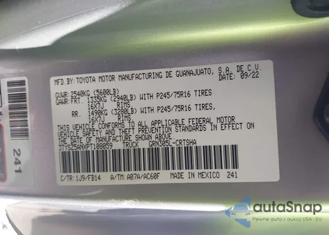 2023 Toyota Tacoma Sr V6 from USA, damaged, VIN 3TYSZ5ANXPT108059